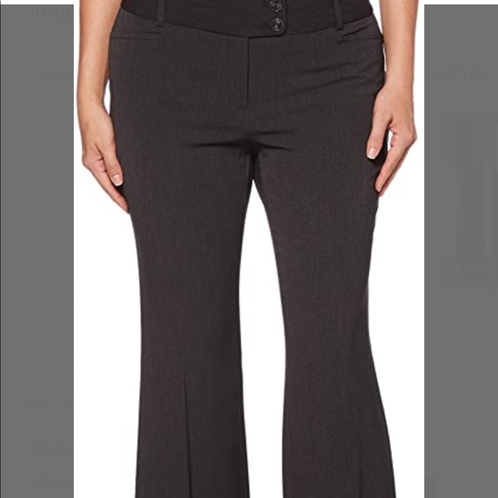 Rafaella Gray curvy fit plus size dress pants